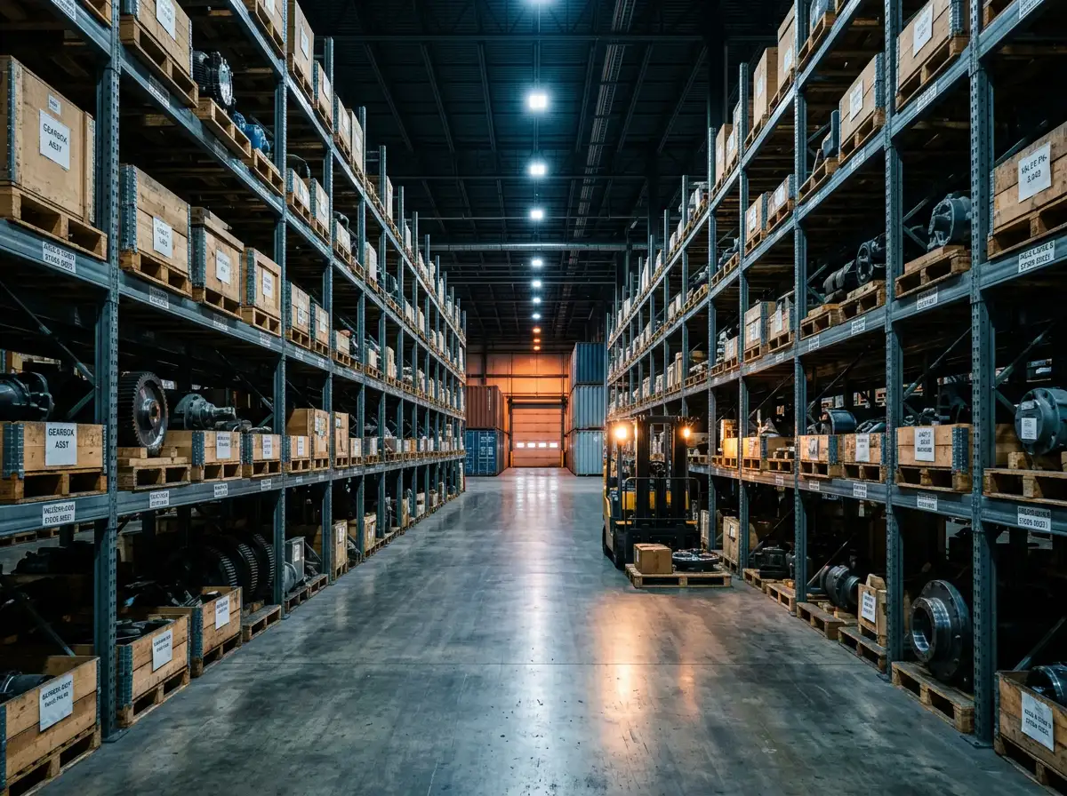 Bodega de repuestos y logística internacional